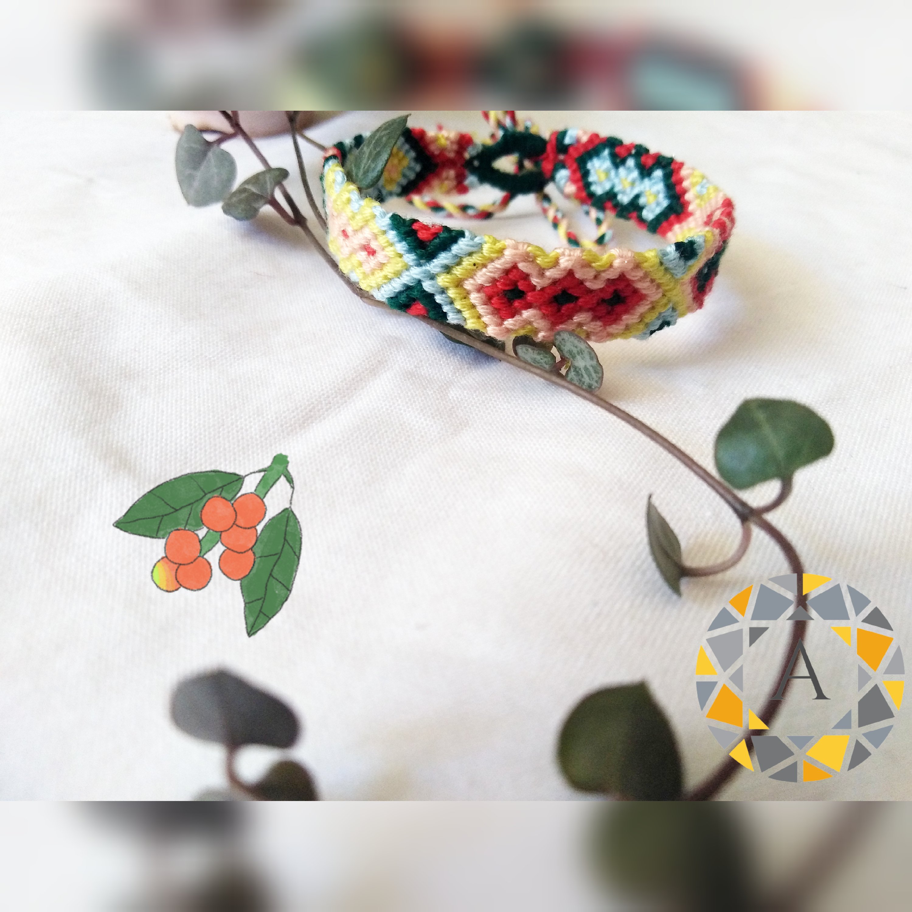 دستبند دوستی دخترانه و پسرانه طرح سنتی کد 21