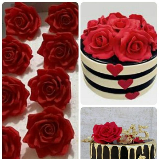 گل شکری مناسب تزیین انواع کیک های مدرن و کاپ کیک