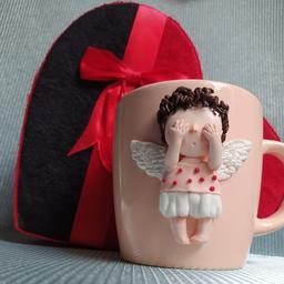 ماگ عروسکی از جنس خمیرپلیمری ایرانی مدل فرشته کوچک 