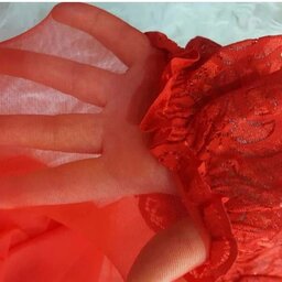 جوراب ساق بلند شیشه ای ژله دار رنگ قرمز کار وارداتی و کیفیت عالی 