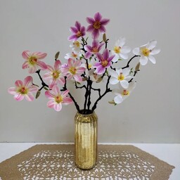 گل مصنوعی شاخه گل مگنولیا لمسی 