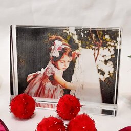 هدیه کریستالی زیبا کادو تولد سالگرد ازدواج و مناسبت های شما -قابل شستشو با چاپ عکس شما روی کریستال از جنس شیشه