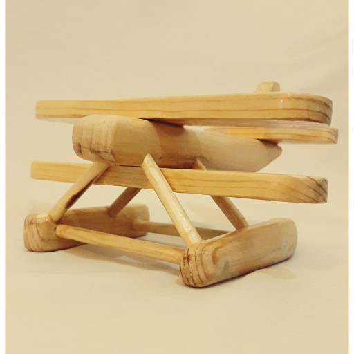 اسباب بازی هواپیمای چوبی (مدل ایستاده)
