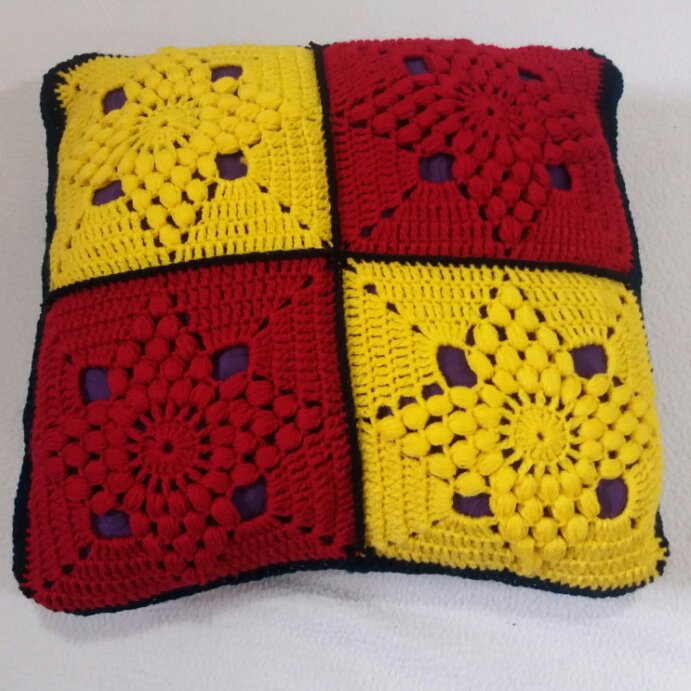 کوسن بافتنی شیک و زیبا