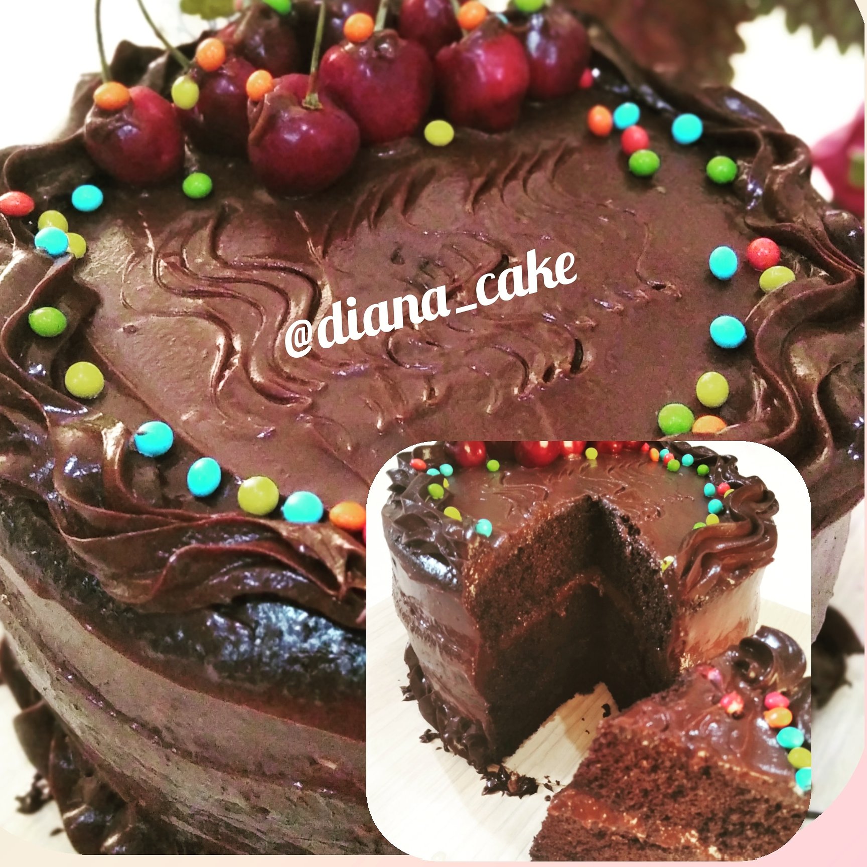 کیک شکلاتی  خانگی 