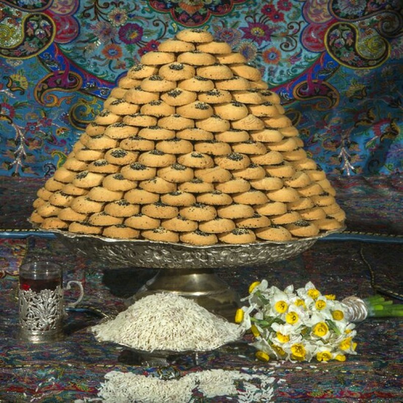 نان برنجی حاج خلیفه یزد تینابار