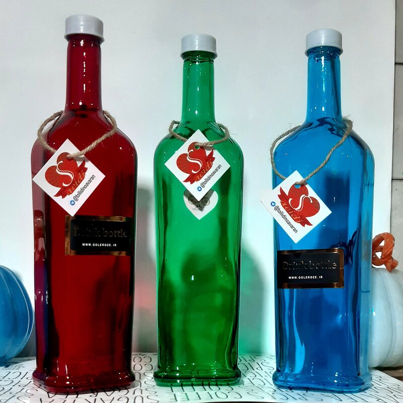 بطری اب کیا چهار گوش حجم یک لیتر در 4 رنگ فروش بصورت عمده و چند عددی قیمت ارزان