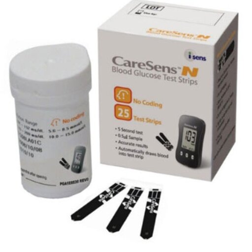 نوارتست قندخون کرسنس (CaresensN)بسته 50عددی