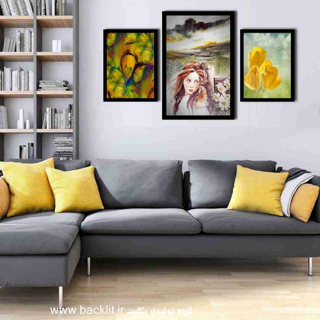 تابلو مدرن گروه تولیدی بکلیت طرح چهره کد B-148