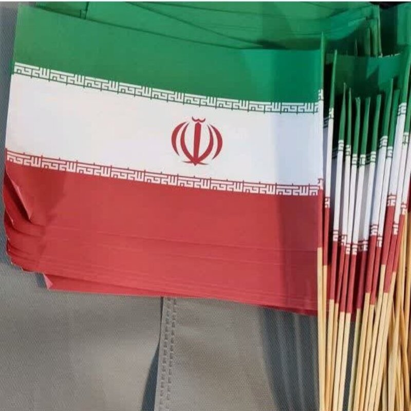 پرچم ایران و پرچم سردار کاغذی 50 عددی