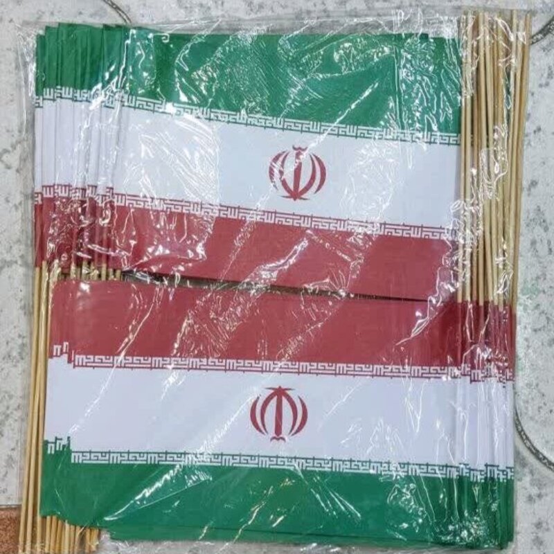 پرچم ایران و پرچم سردار کاغذی 50 عددی