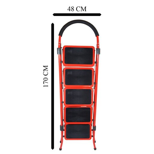 نردبان 5 پله بلندا مدل b.o5s   ( ارسال با باربری به صورت پس کرایه بر عهده مشتری میباشد )