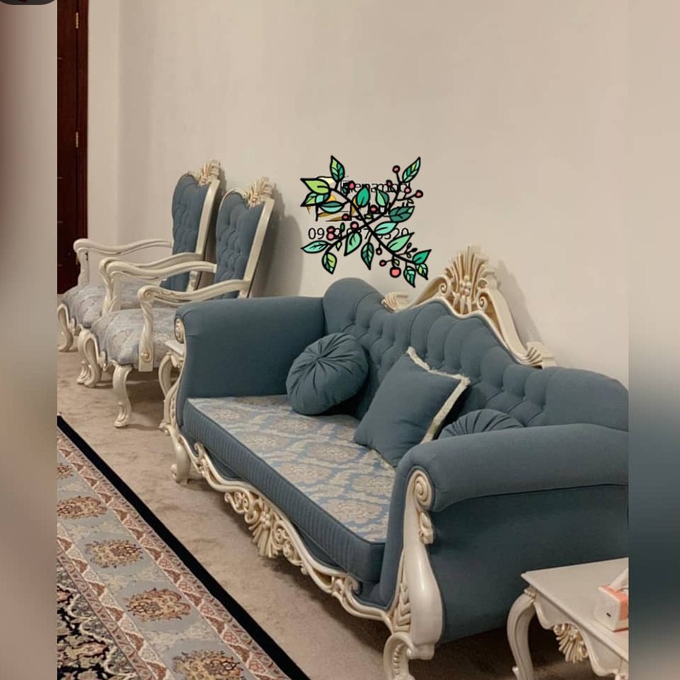مبل تمام چوب طرح خورشیدی