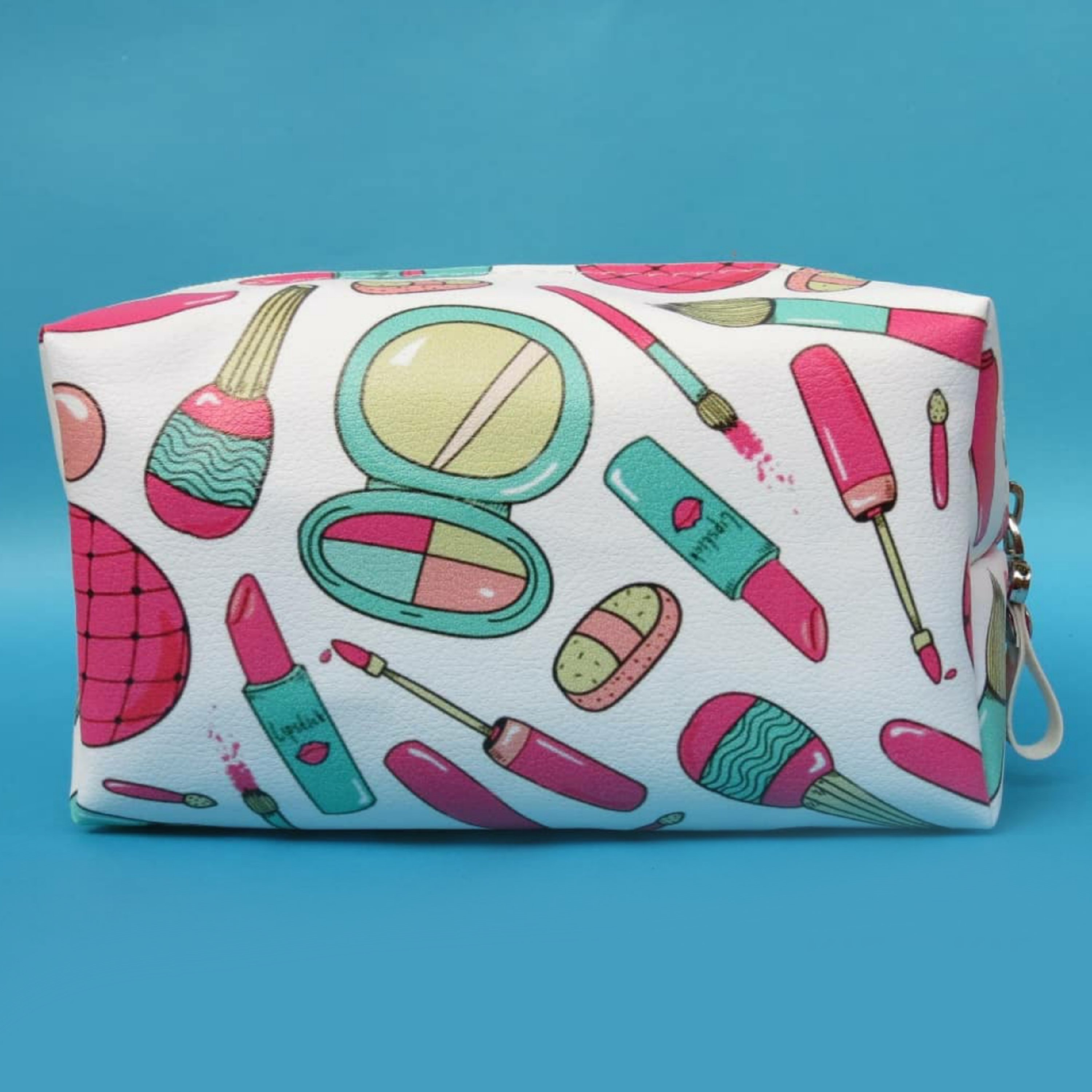 کیف لوازم آرایش فانتزی طرح میکاپ پترن کد 1068