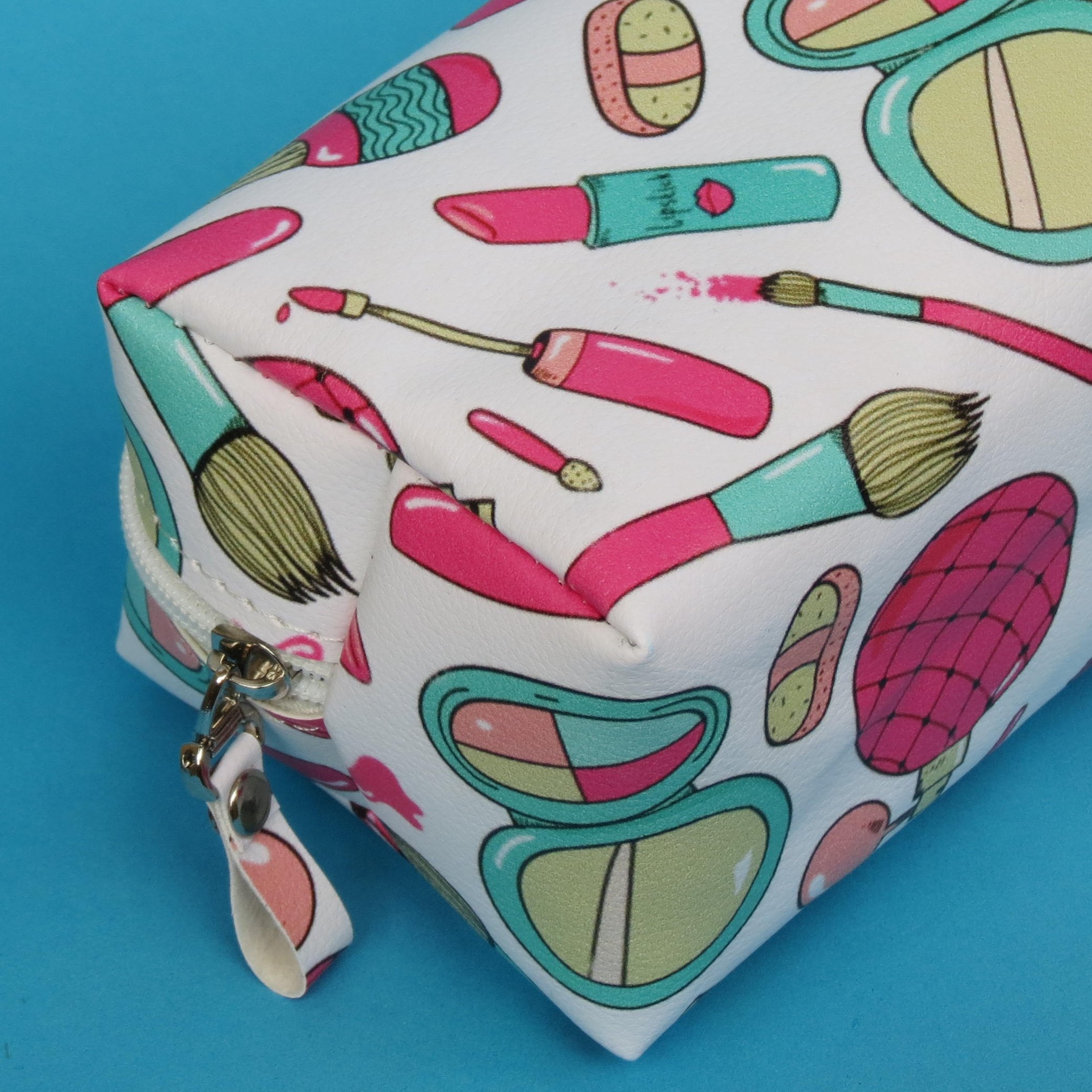 کیف لوازم آرایش فانتزی طرح میکاپ پترن کد 1068