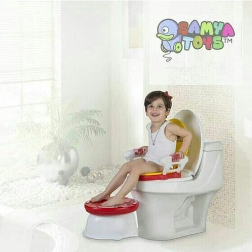 توالت فرنگی موزیکال سامیا تویز samya toys رنگ قرمز