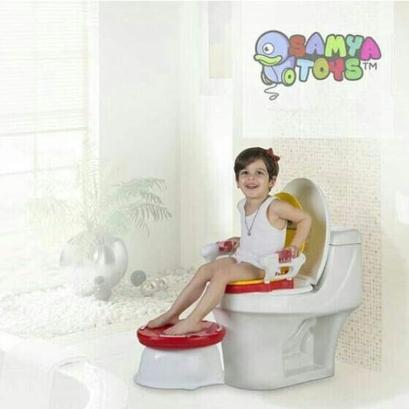 توالت فرنگی موزیکال سامیا تویز samya toys رنگ زرد