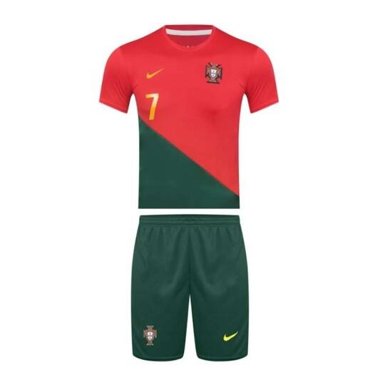 ست لباس ورزشی تیم پرتغال مدل رونالدو2022