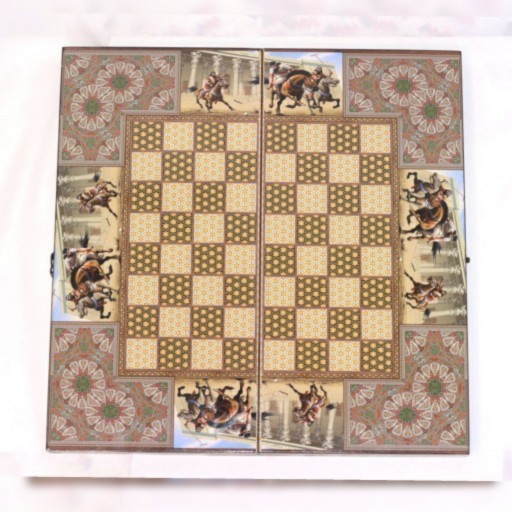 صفحه شطرنج تخته روس طرح چوگان