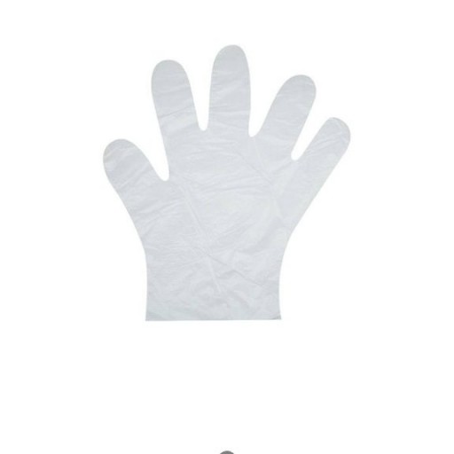دستکش پلاستیکی صد عدد دستکش یکبار مصرف با کیفیت بالا و ساق بلند