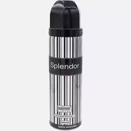 اسپری سریس مدل اسپلندور مشکی Splendor Black مردانه حجم 200 میلی لیتر