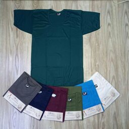 زیرپوش مردانه پک دو عددی آستین دار  رکابی و خشتی  سوپرنخ پنبه اعلا سفید و رنگی ارسال رایگان 