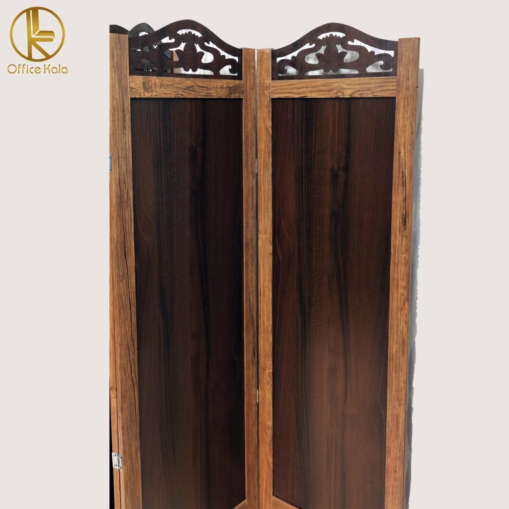 ارسال رایگان،پارتیشن و پاراوان چوبی رنگ قهوه ای روشن سایز 180 در 180  برند آفیس کالا 