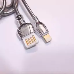 کابل شارژ روکش فلزی آیفون USB to Lightning