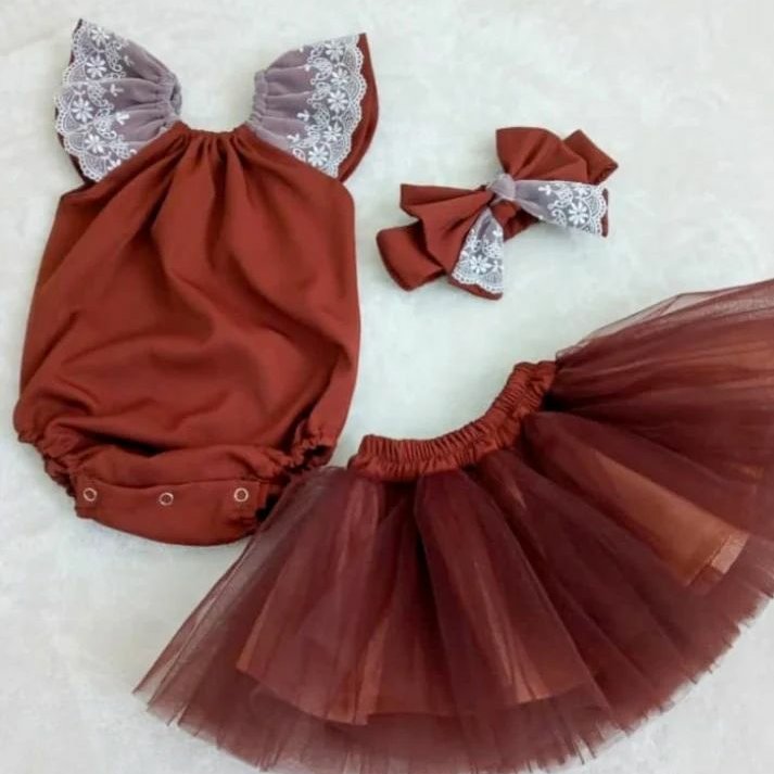 تاپ و دامن مجلسی نوزادی 