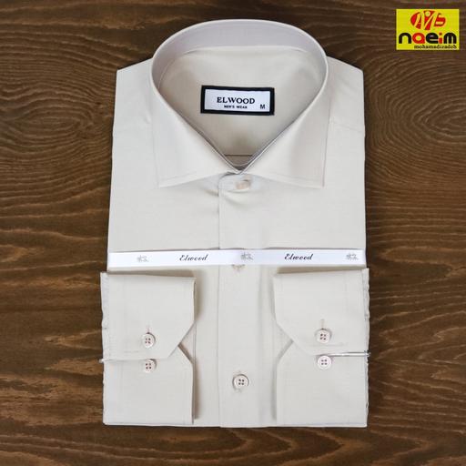 پیراهن مردانه جعبه ای پارچه آرو Elwood سایز m . L.  XL قواره دار اداری مجلسی تک جیب تکرنگ 