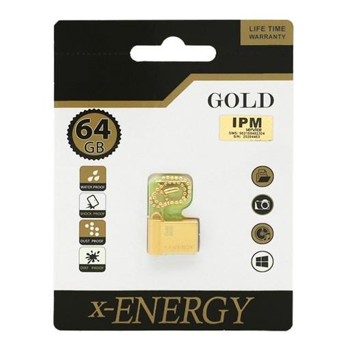 فلش 64 گیگ ایکس انرژی مدل gold
X-Energy Gold USB2.0 Flash Memory 64GB