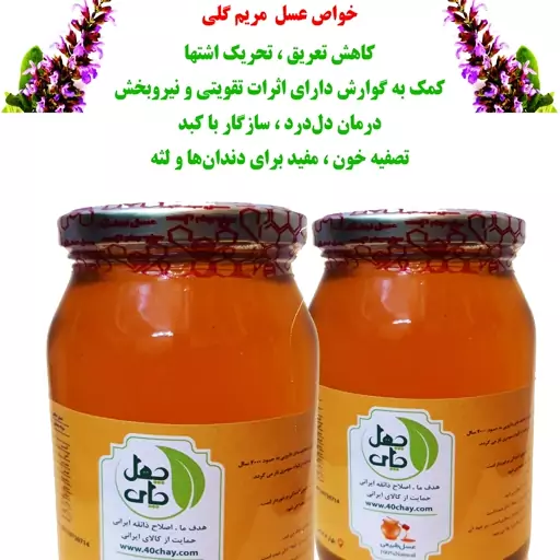 عسل مریم گلی (650 گرم)