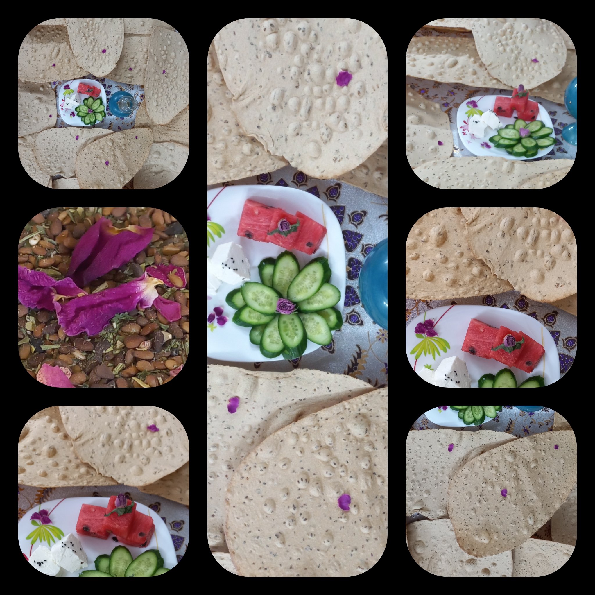 نان خانگی کنجدی سبوسدار بهشت اصفهان