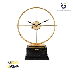 ساعت رومیزی فلزی مدل EL MONTE رنگ طلایی مشکی