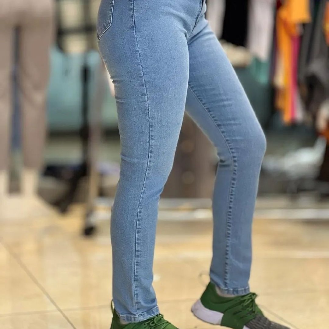 شلوارجین راسته فول کش ترک سایز 36 تا 54 قد100