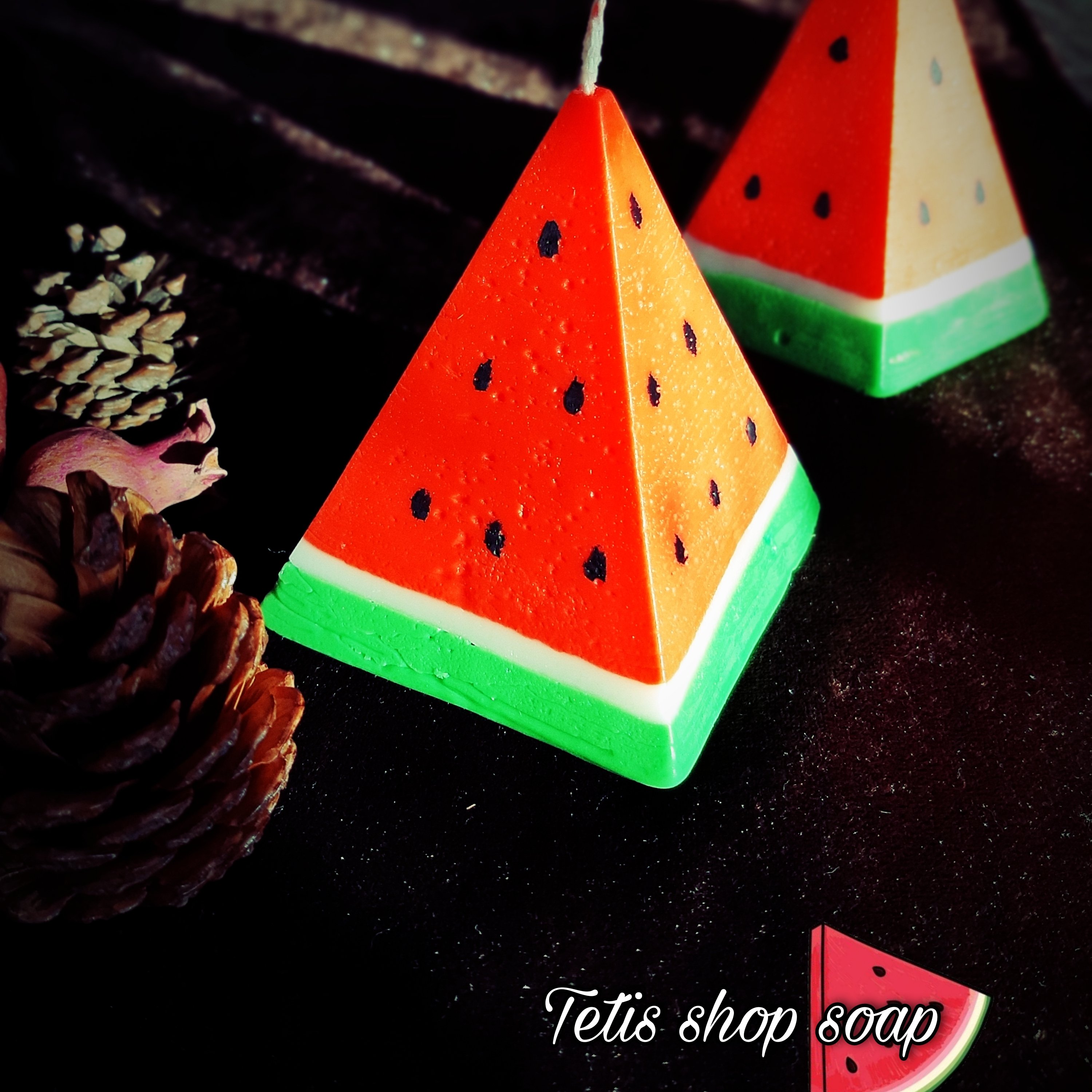 شمع های طرح هندونه