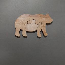 پازل چوبی طرح خرس