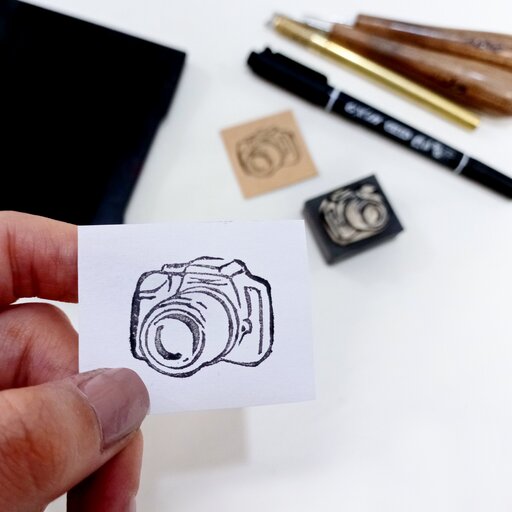 مهر لینو - ( مهر دستساز) با طرح دوربین