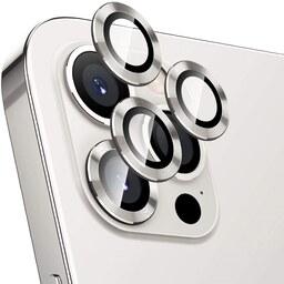 محافظ لنز دوربین اپل iPhone 13 Pro-13ProMax مدل رینگی اصلی  - نقره ای