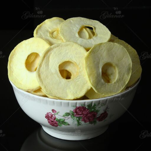 سیب زرد خشک بدون پوست و هسته 100 گرمی گیلانار