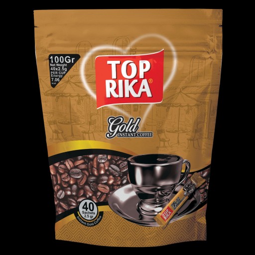 قهوه فوری گلد (طلایی) تاپریکا بسته 40 عددی