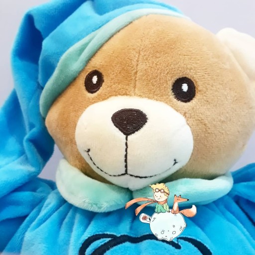 عروسک پولیشی خرس کالو آبی (مناسب سیسمونی و نوزاد)