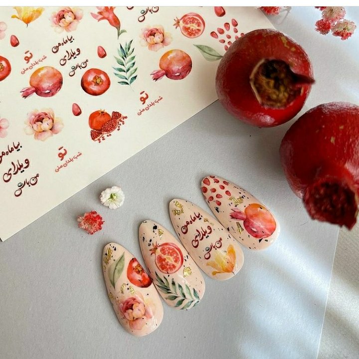 لنز ناخن یلدایی پر طرفدارمون