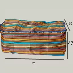 کاور رختخواب جاجیم سایز 120 در 53 با ارتفاع 47 سانتیمتر 