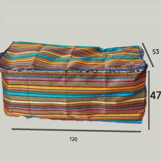 کاور رختخواب جاجیم سایز 120 در 53 با ارتفاع 47 سانتیمتر 