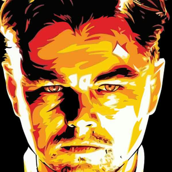 تابلو بوم چاپی لاویا طرح لئوناردو دی‌کاپریو کد ART-818