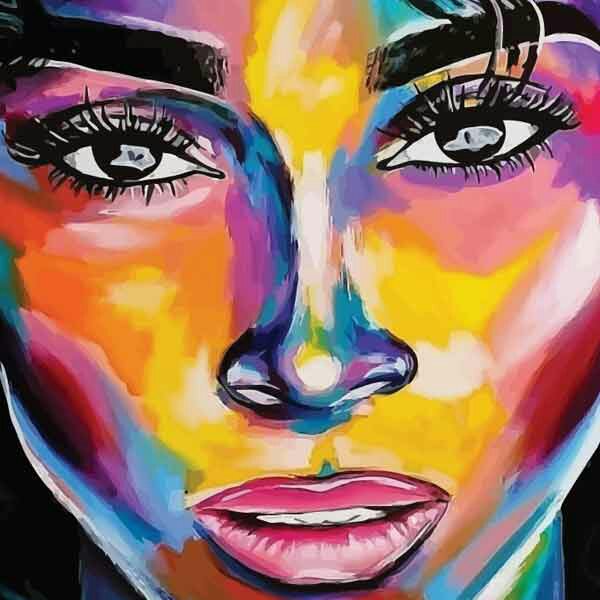 تابلو بوم چاپی لاویا طرح زن کد ART-816