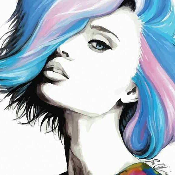 تابلو بوم چاپی لاویا طرح زن کد ART-827