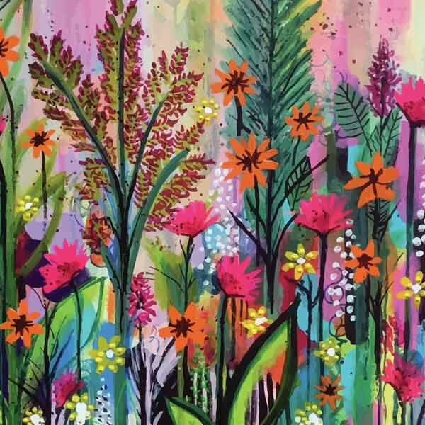 تابلو بوم چاپی لاویا طرح گل کد ART-1185