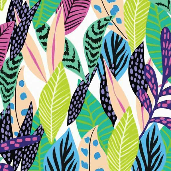 تابلو بوم چاپی لاویا طرح برگ های رنگی کد ART-1186